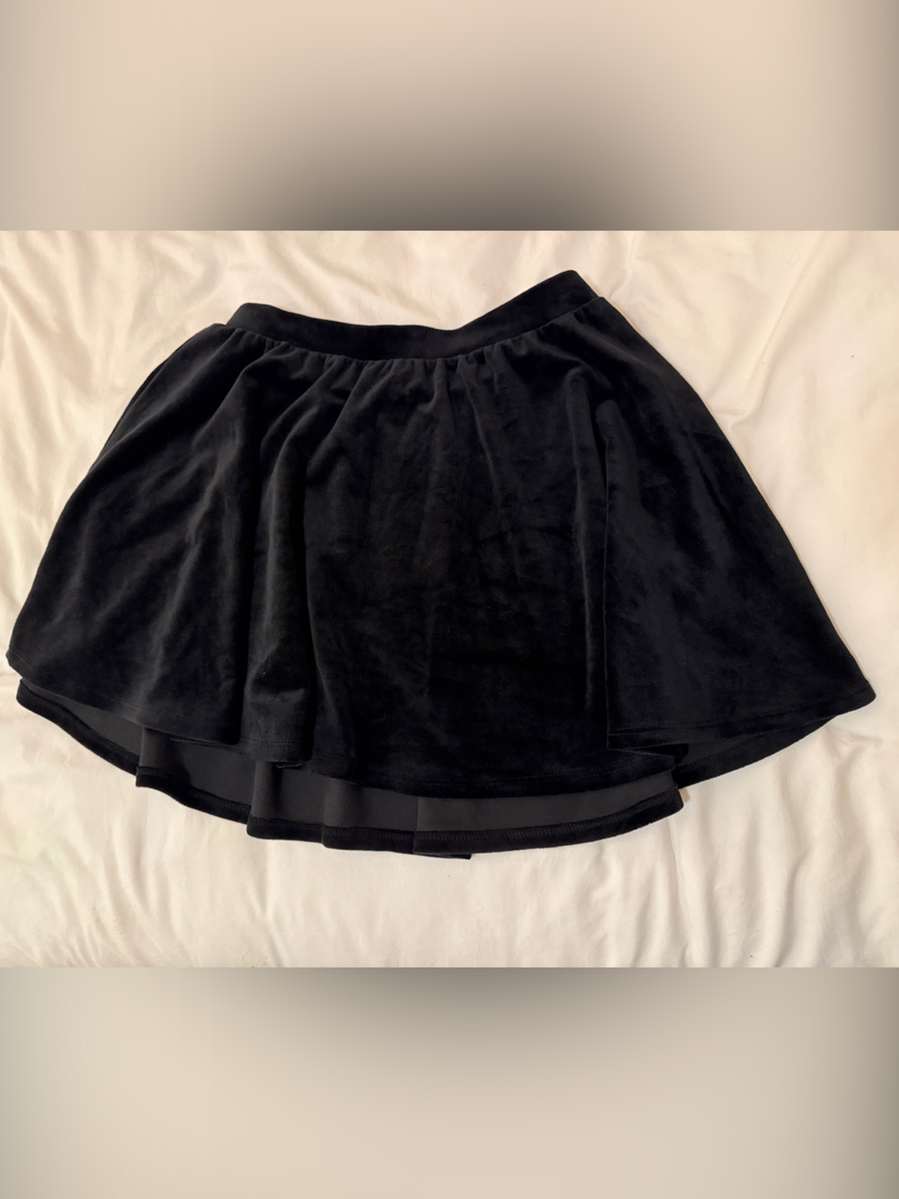 Forever 21 Kids Black Velvet Circle Skirt